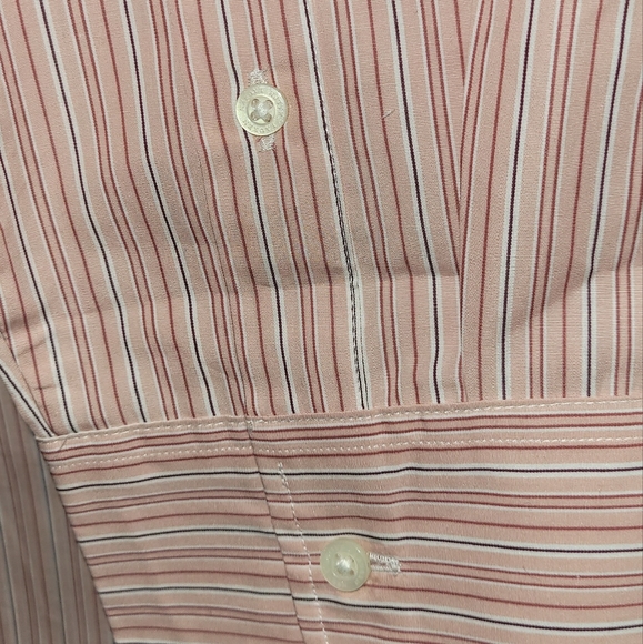 Lauren Ralph Lauren Plus-Size Striped Cotton Broadcloth Shirt NWT - Picture 2 of 6